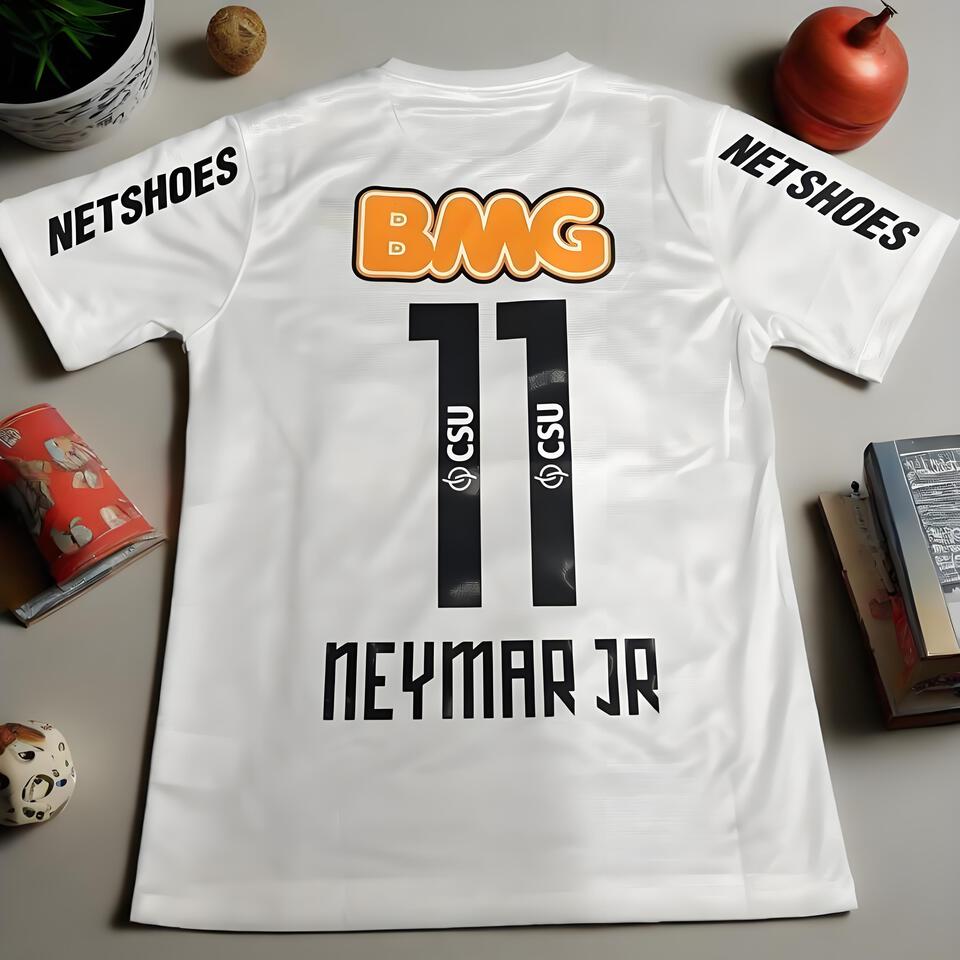 NETSHOES Neymar Jr White T-Shirt Official Jersey Tee