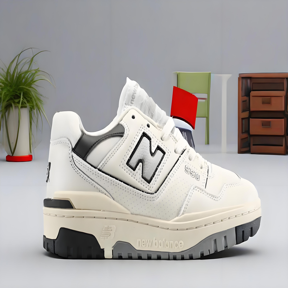 New Balance 550 White Black Retro Sneakers Classic Casual Shoes