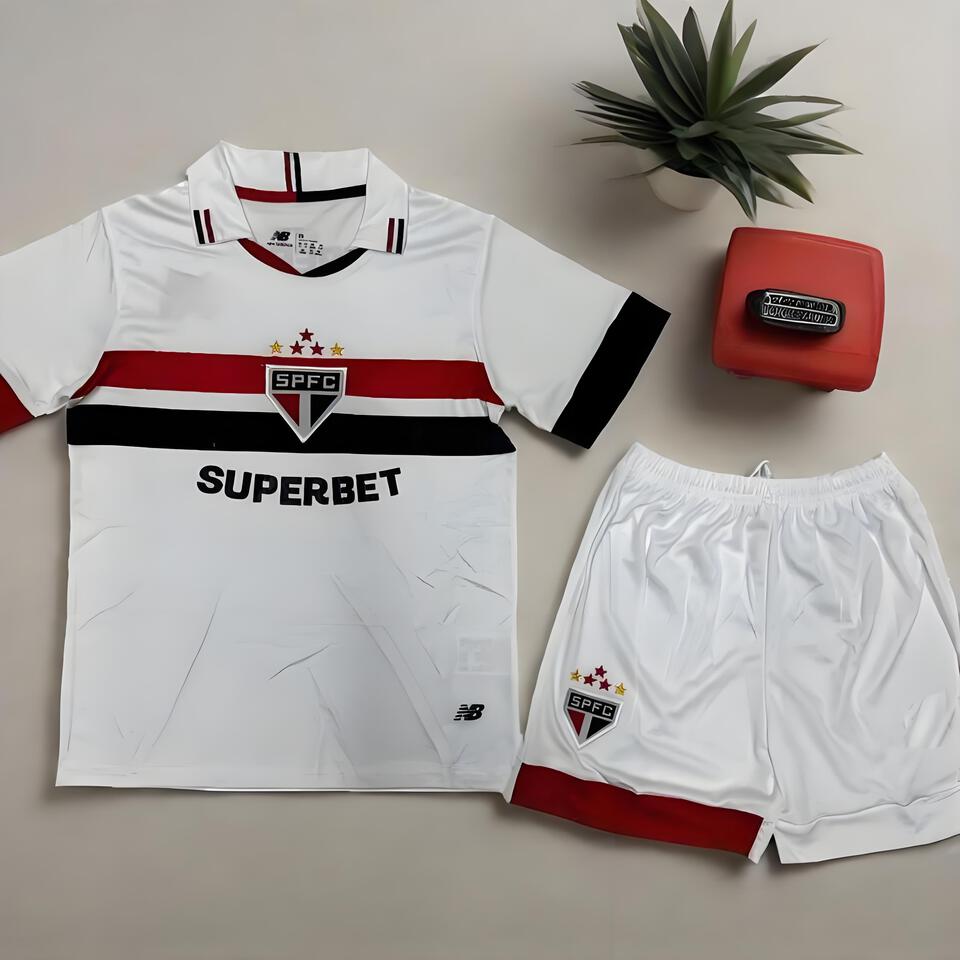 New Balance SPFC White Red Black Breathable Sports Set - Classic Style