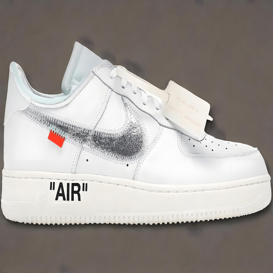 Nike Air Force 1 Deconstructed White Leather Breathable Sneakers