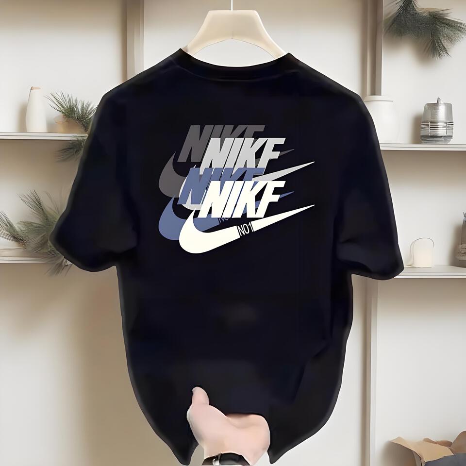 Nike Black Cotton Breathable T-Shirt Unisex