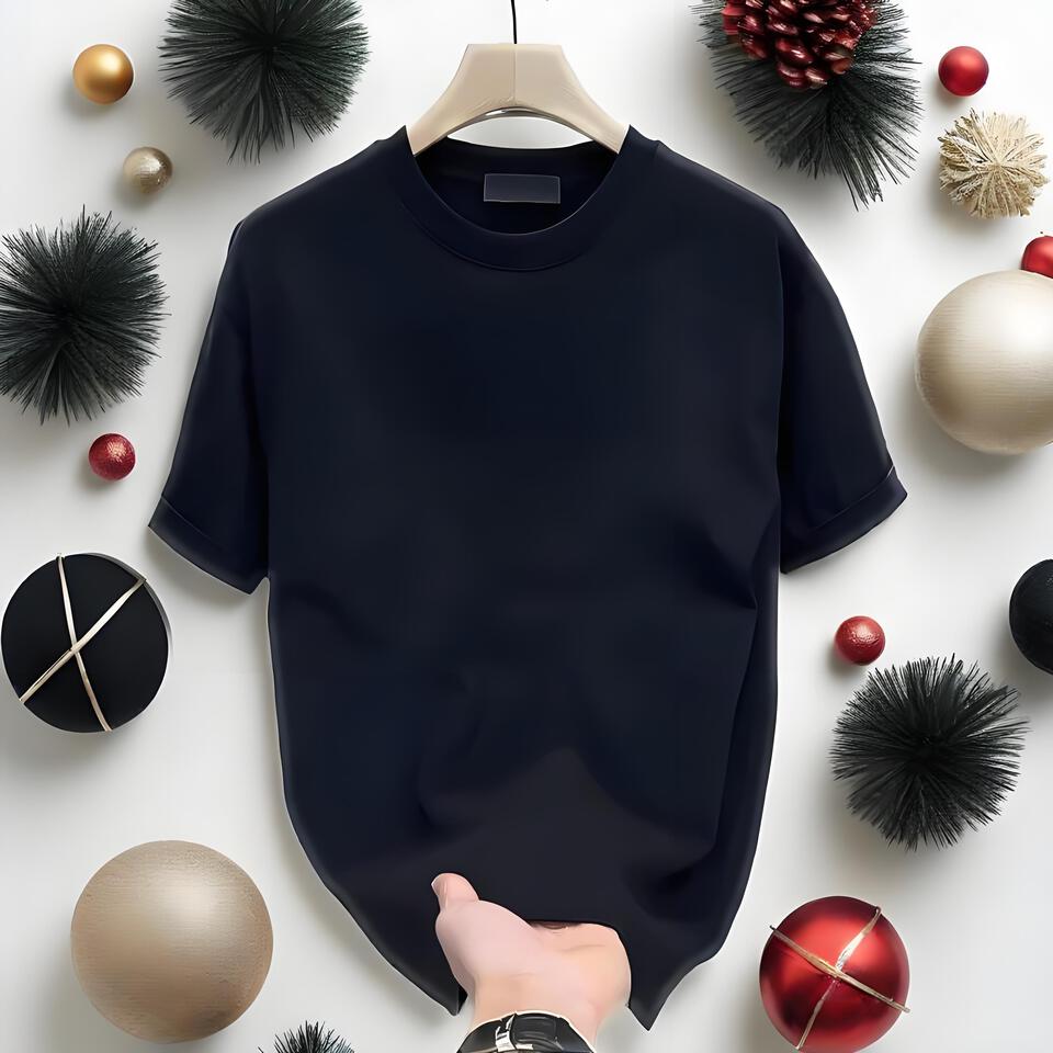 Nike Black Cotton Oversized Crew Neck T-Shirt