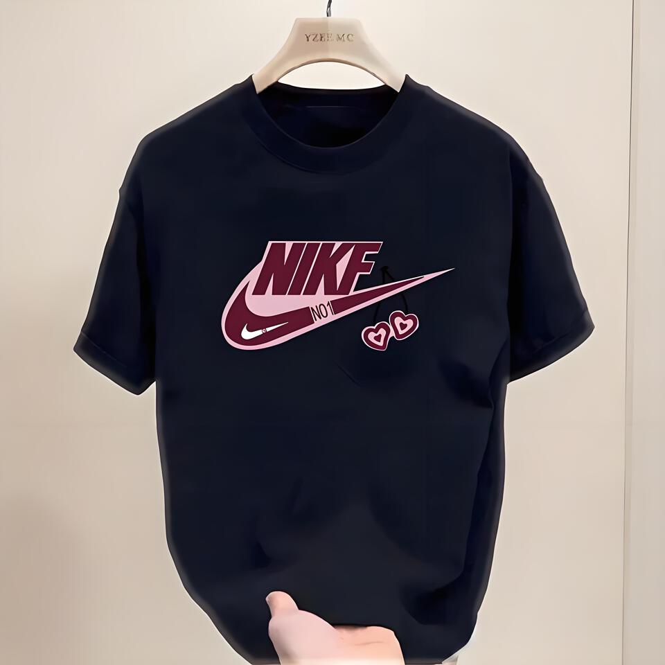 Nike Black T-Shirt Cotton Breathable Unisex Casual