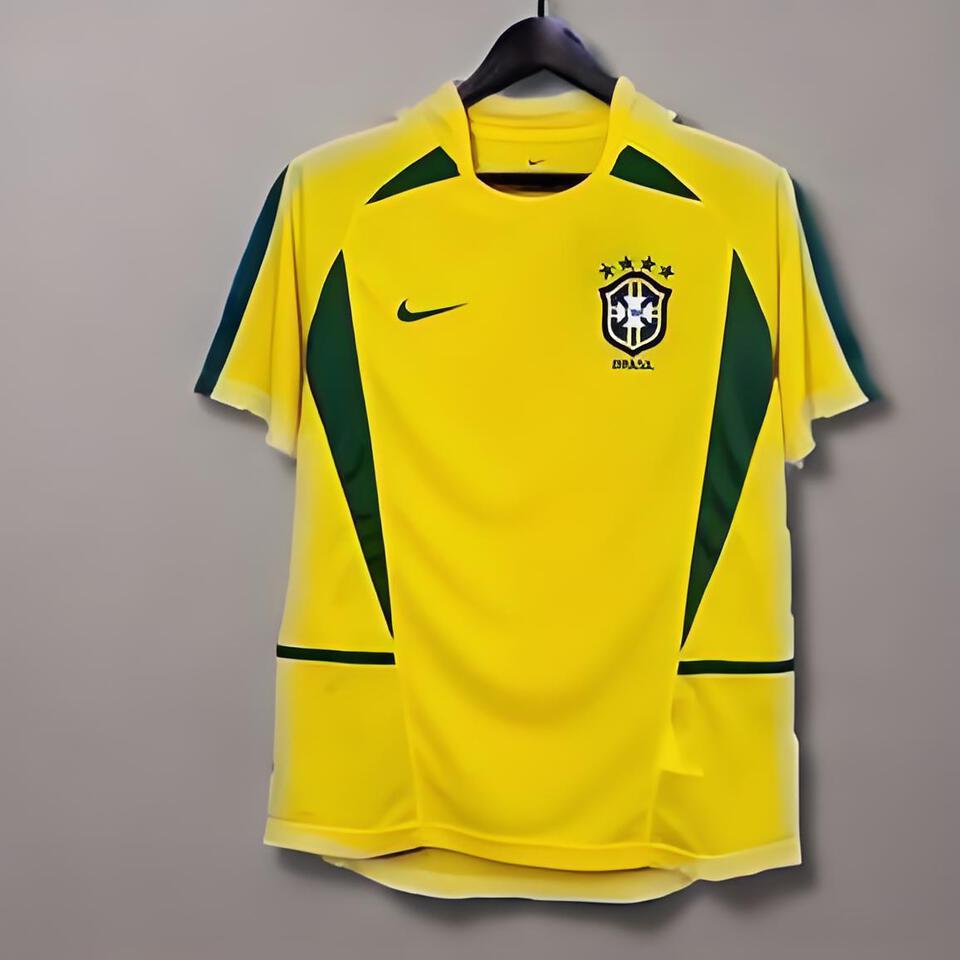 Nike Brazil Yellow Quick-Dry Football Jersey – Lightweight & Breathable