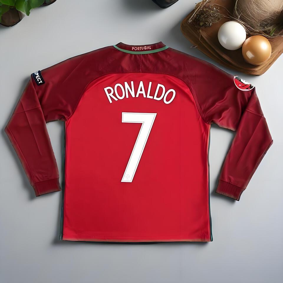 Nike CR7 Portugal Red Football Jersey, Cristiano Ronaldo Soccer Shirt