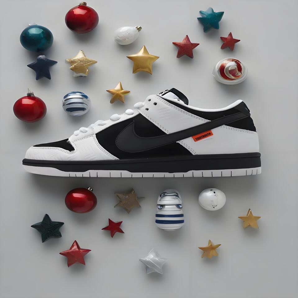 Nike Dunk Low Retro 'Black White' Leather Sneakers