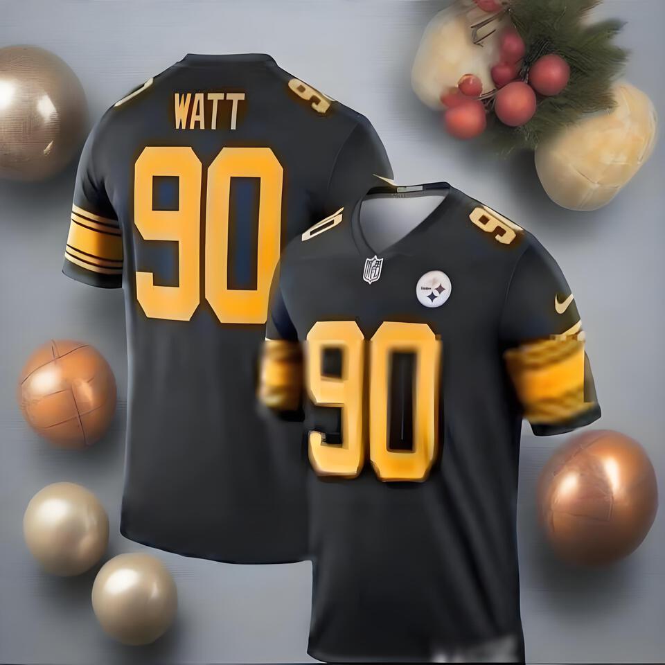 Nike NFL Black V-Neck Jersey - Breathable Unisex Football Jersey