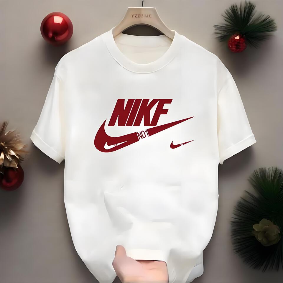 Nike NO1 White Cotton Crew Neck T-Shirt