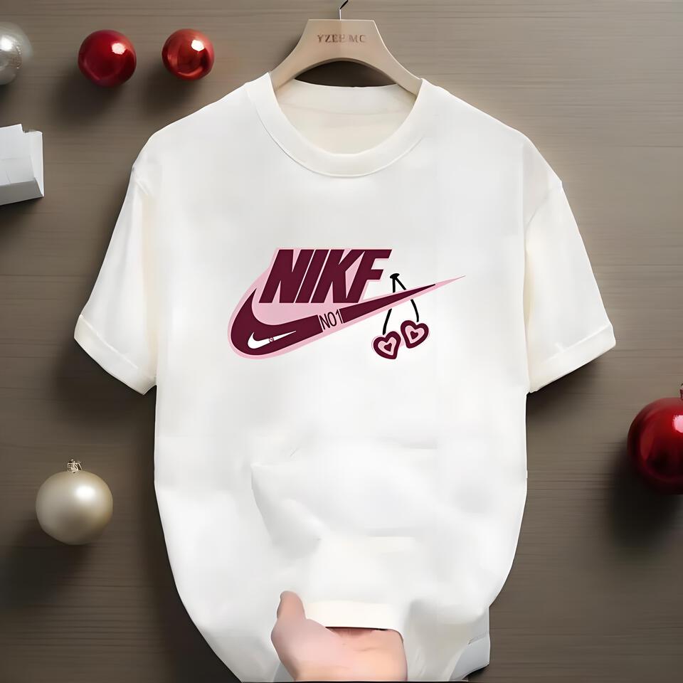 Nike NO1 White Cotton Loose Fit T-Shirt