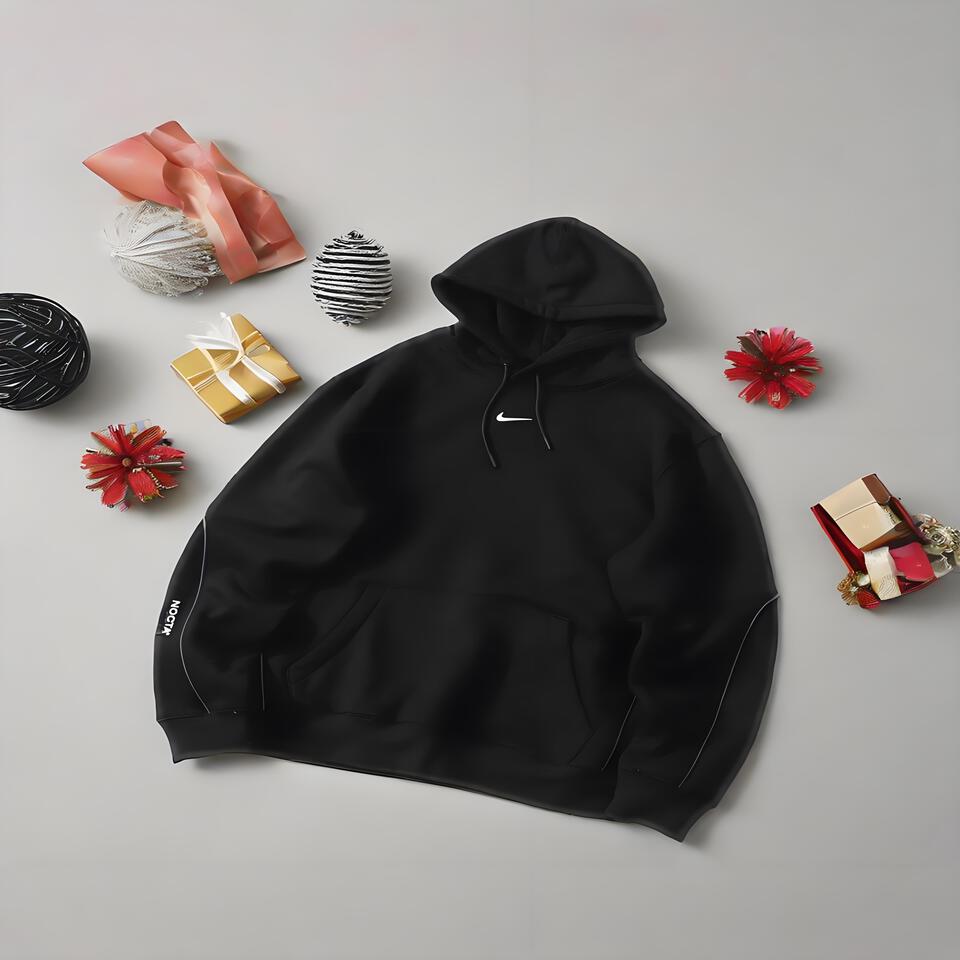 Nike NOCTA Black Cotton Hooded Sweatshirt