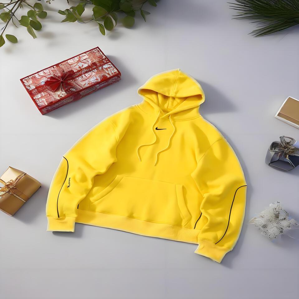 Nike NOCTA Yellow Hoodie Unisex Oversized Streetwear