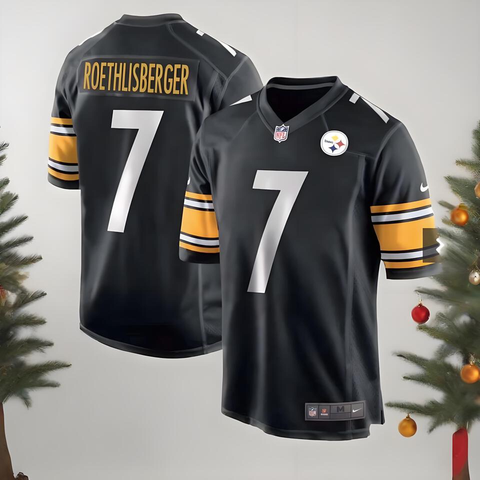 Nike Pittsburgh Steelers #7 Football Jersey Men's Dri-FIT Black Breathable Quick-Dry