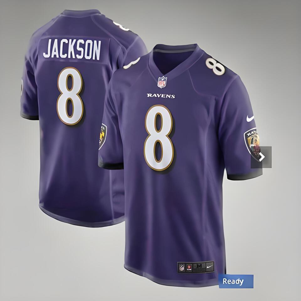 Nike Ravens Purple Breathable Comfortable Vintage NFL Jersey