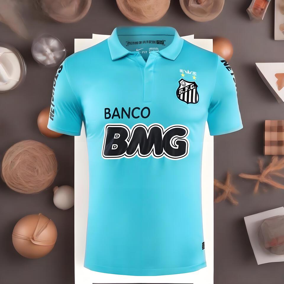 Nike Santos FC Light Blue Men's Polo Shirt | Football Jersey