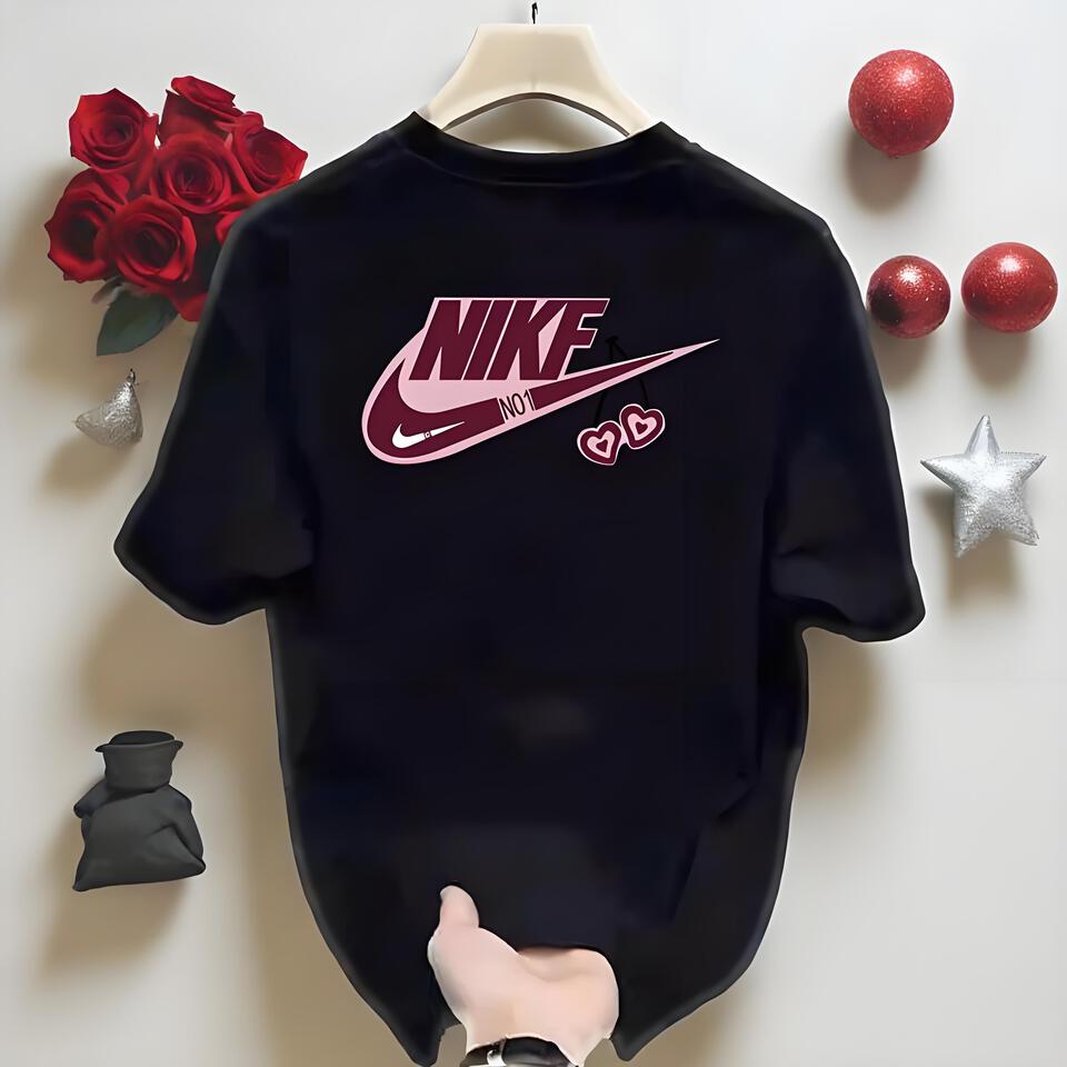 Nike Unisex Black Cotton T-Shirt