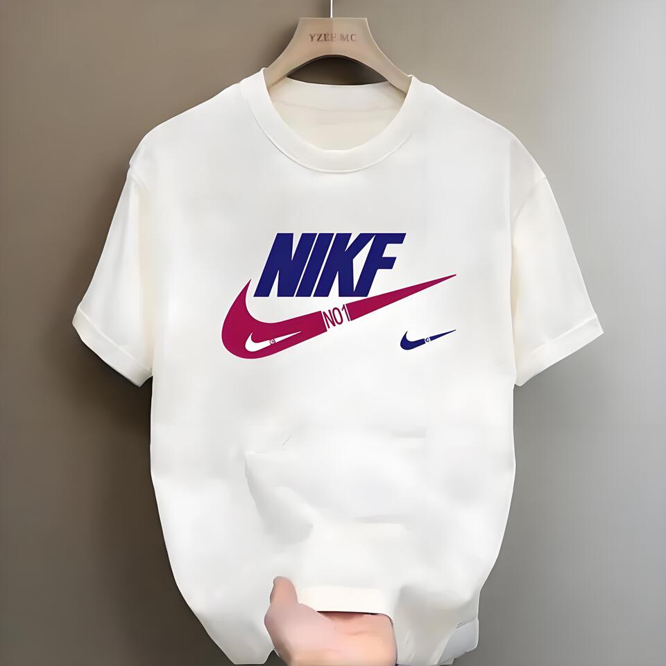 Nike White Cotton Crew Neck T-Shirt Unisex