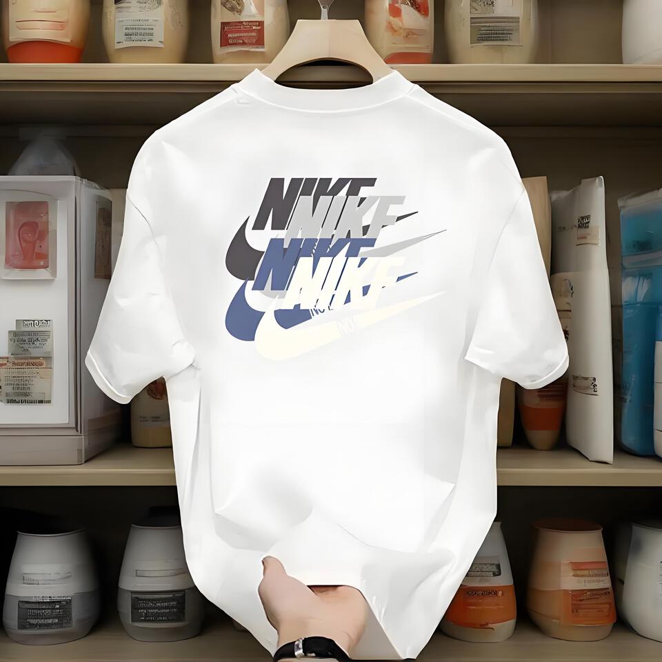 Nike White Cotton Loose Fit T-Shirt Unisex