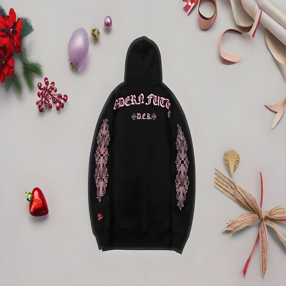 Odera Futa Unisex Black Cotton Hoodie Streetwear