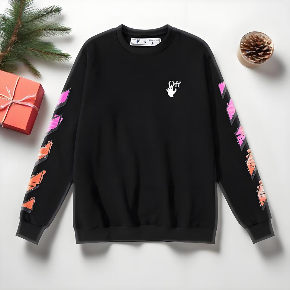 Off-White Black Cotton Street Crewneck Sweatshirt