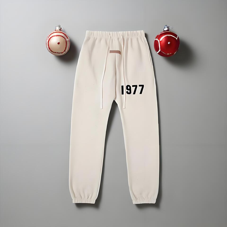 Off-White Cotton Joggers Unisex Streetwear Casual Pants