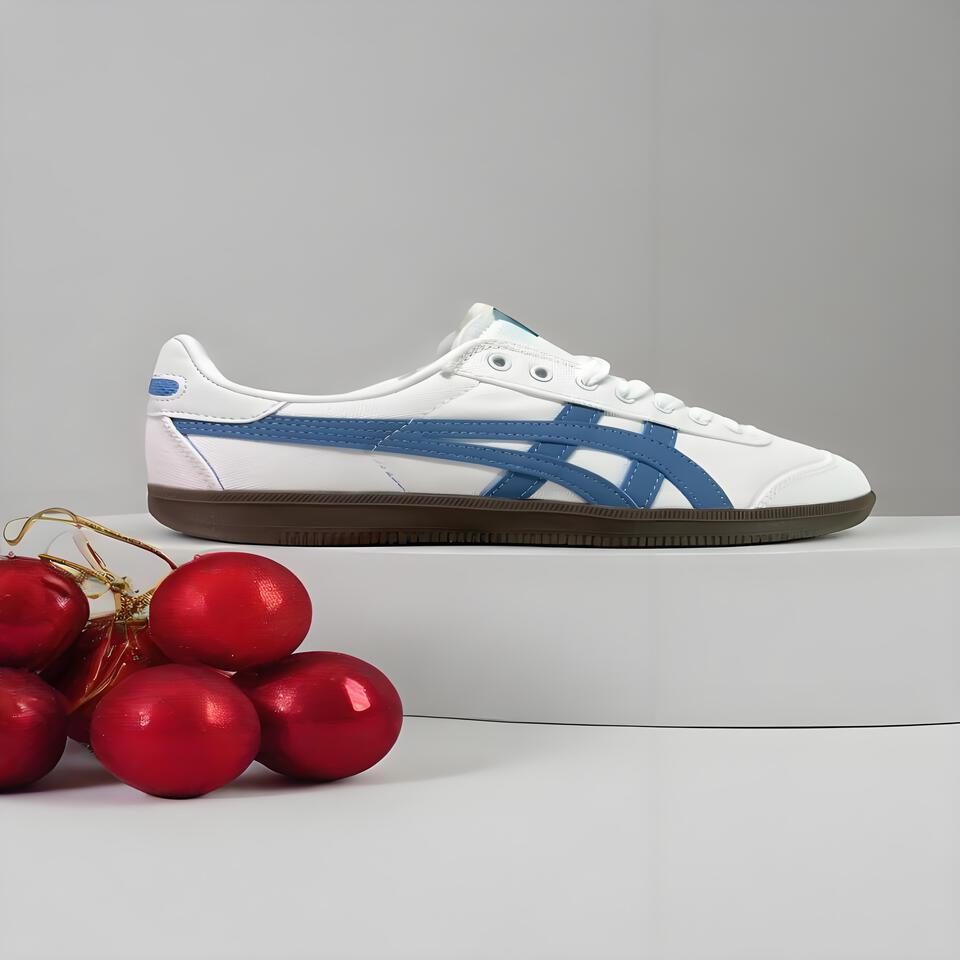 Onitsuka Tiger GSM White Blue Canvas Shoes - Classic Sneakers