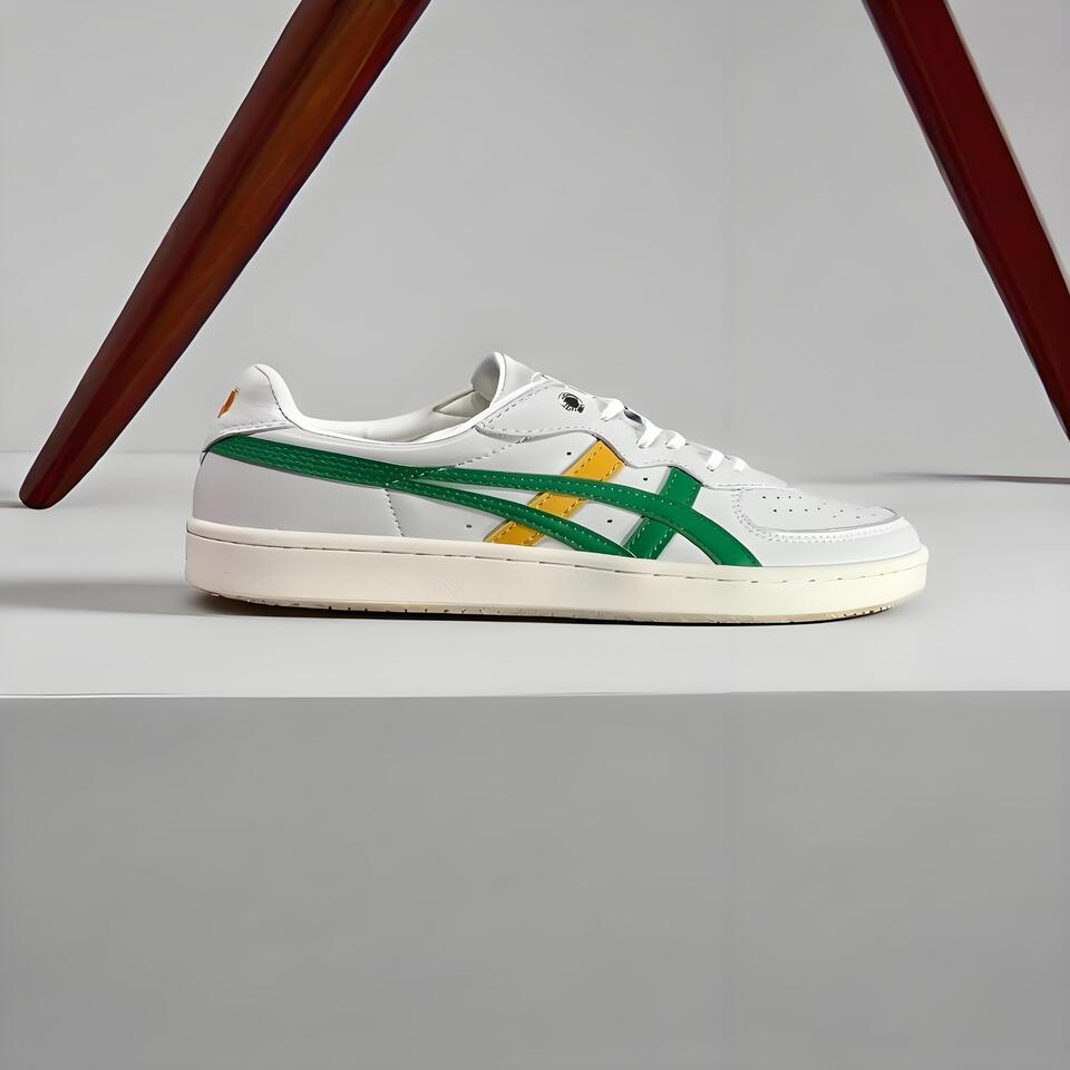 Onitsuka Tiger Retro Sneakers White Green Yellow | Classic Vintage Style