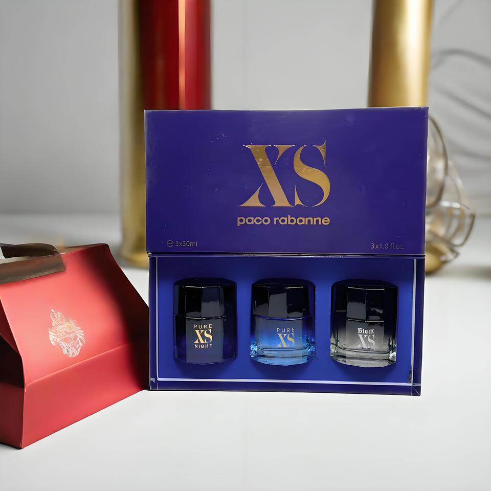 Paco Rabanne XS Men's Perfume Gift Set, 3-Piece Cologne Collection