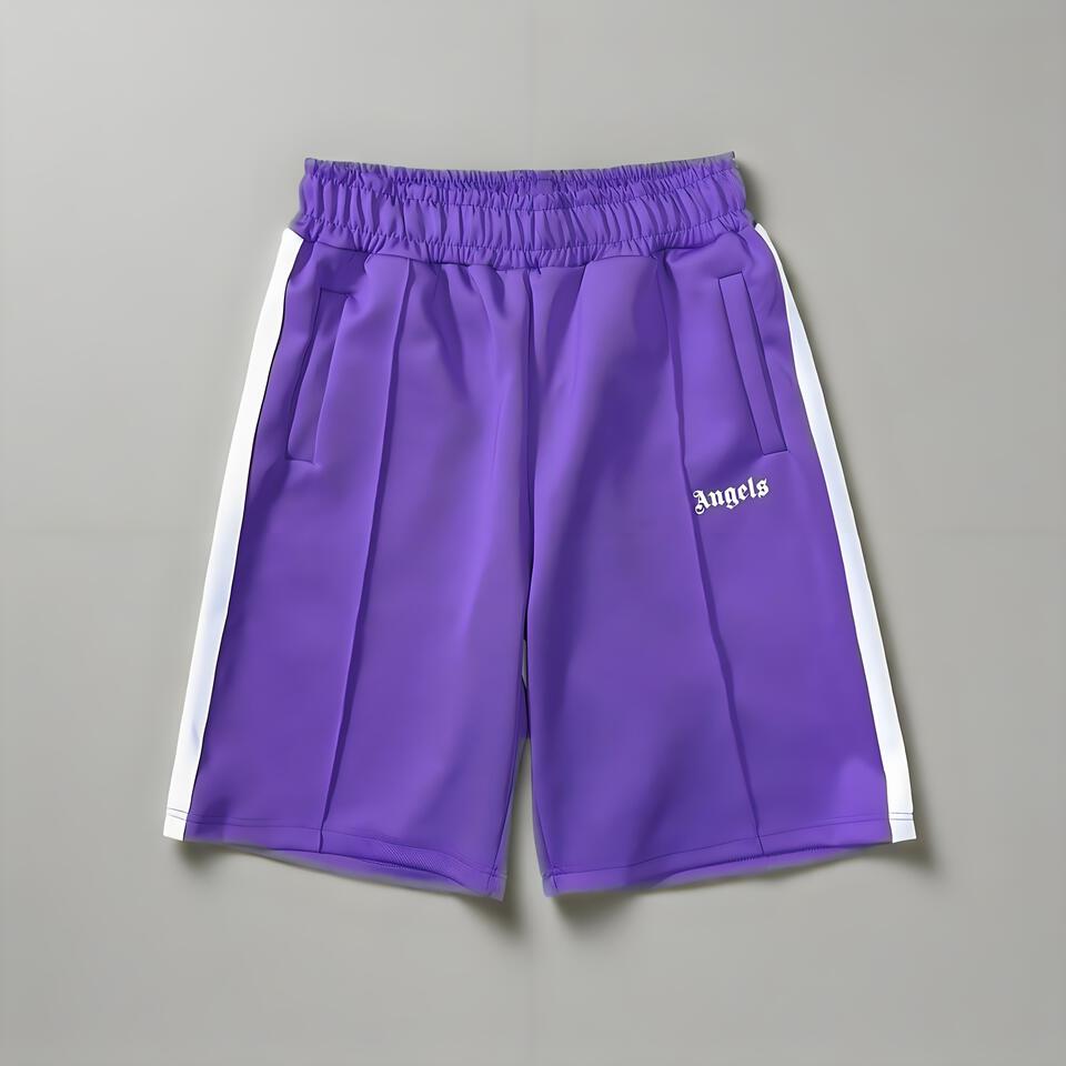 Palm Angels Purple Breathable Athletic Shorts Casual Classic