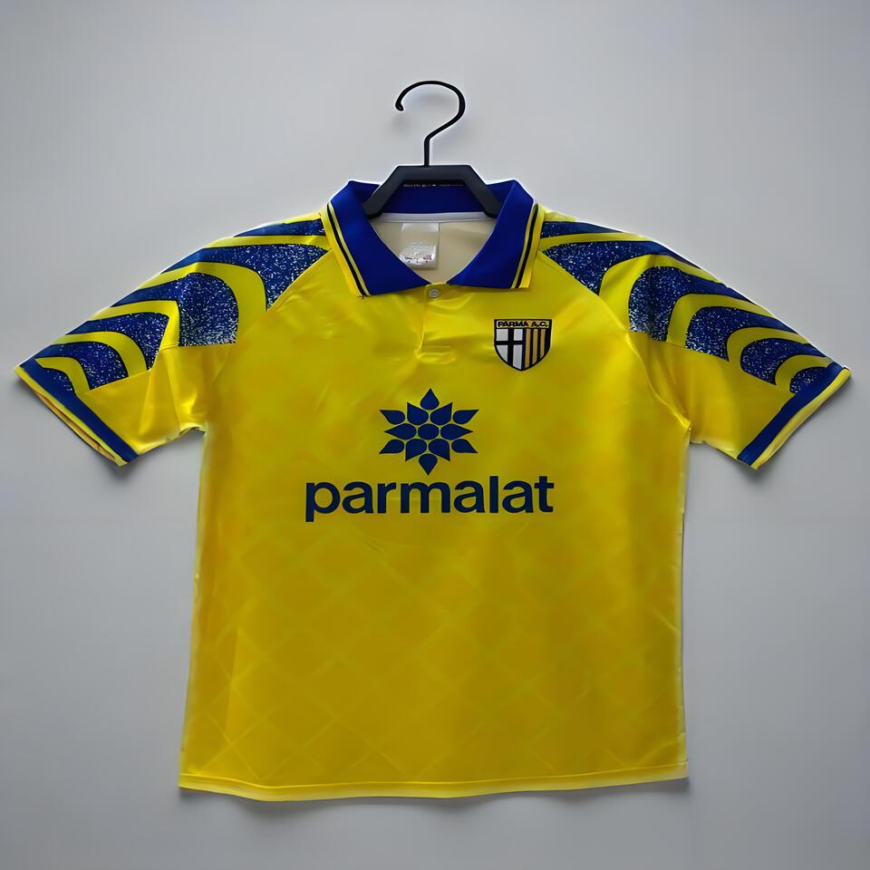 Parma Calcio Retro Yellow Jersey Vintage 90s Football Shirt