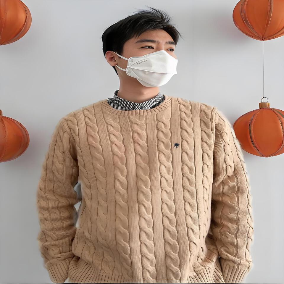 Polo Ralph Lauren Beige Wool Blend Cable Knit Sweater