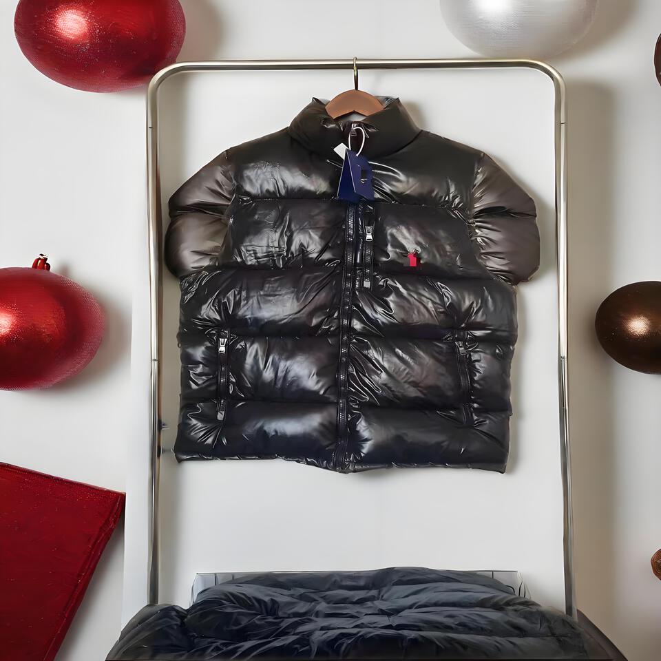 Polo Ralph Lauren Black Puffer Vest Windproof Quilted