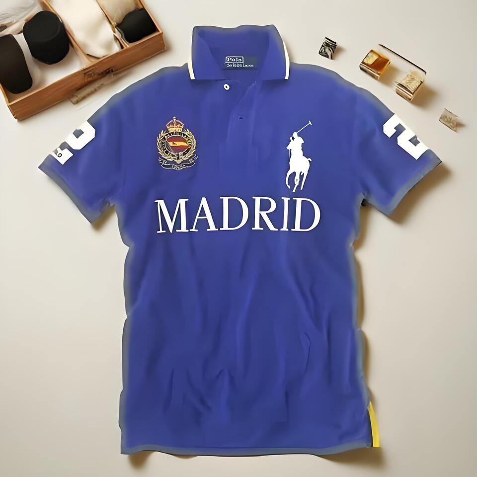 Polo Ralph Lauren Blue Cotton Polo Shirt Unisex Casual