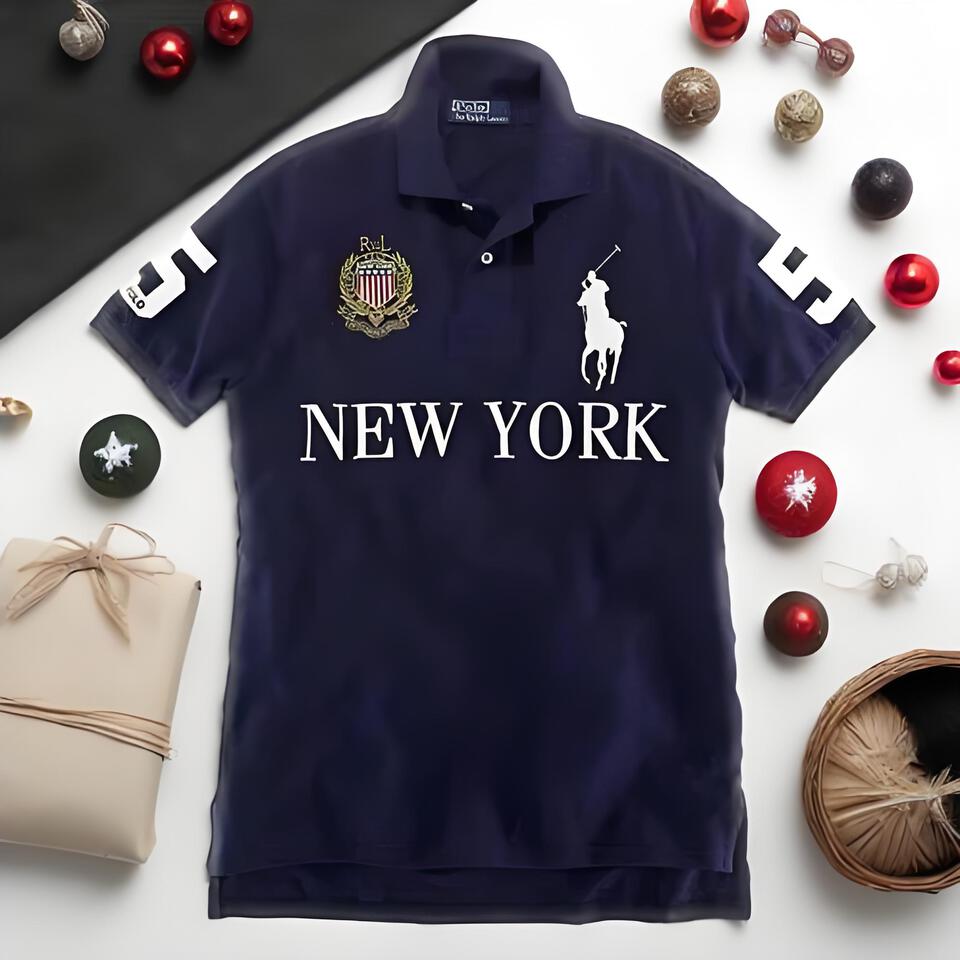 Polo Ralph Lauren Navy Classic Embroidered Logo T-Shirt