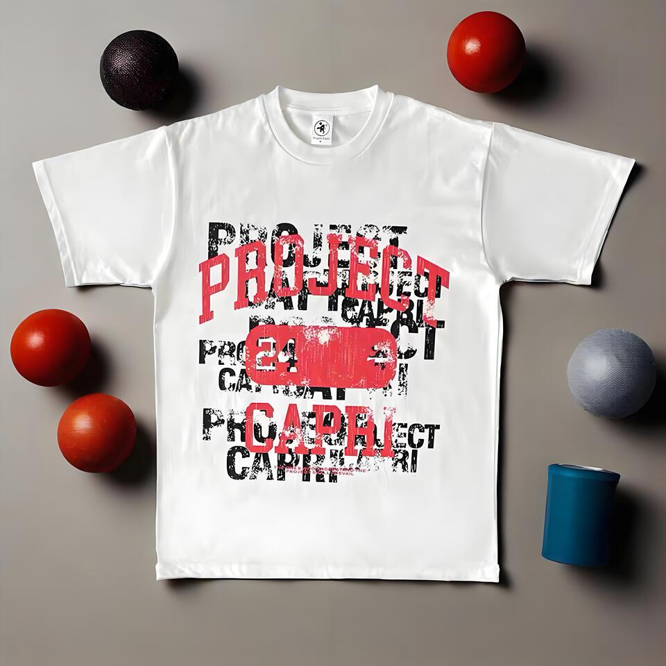 Project Capri Cotton Tee Streetwear Graphic Print Loose Fit