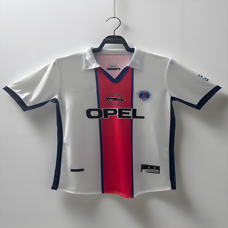 PSG Classic White Football Jersey - Official Paris Saint-Germain Soccer Shirt