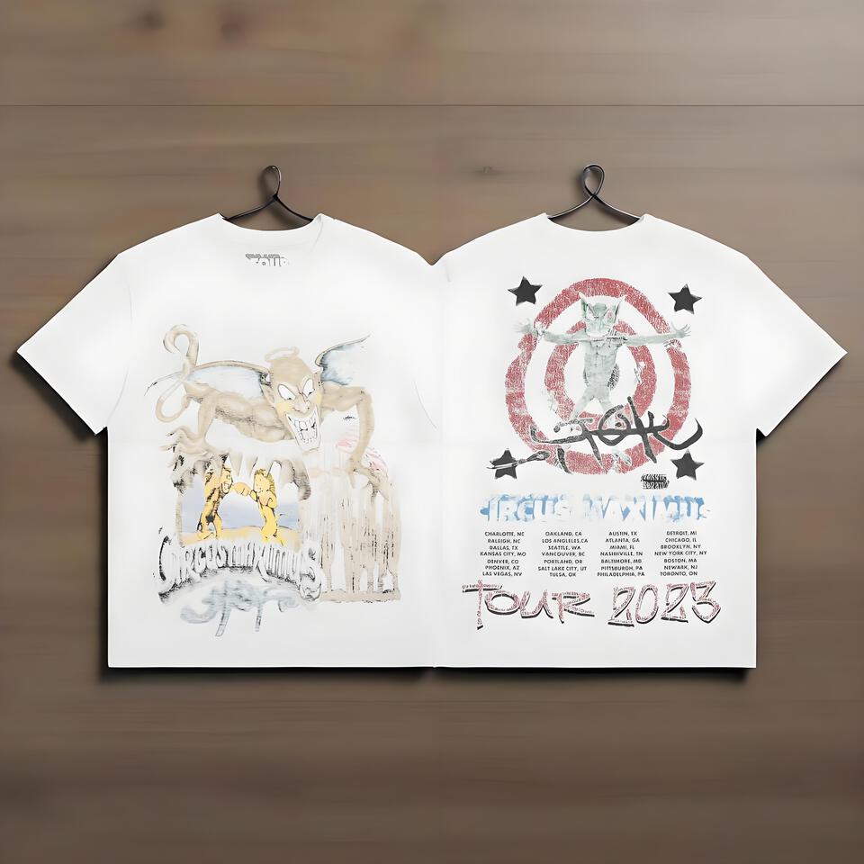 PYREX White Cotton Loose Graphic Tee