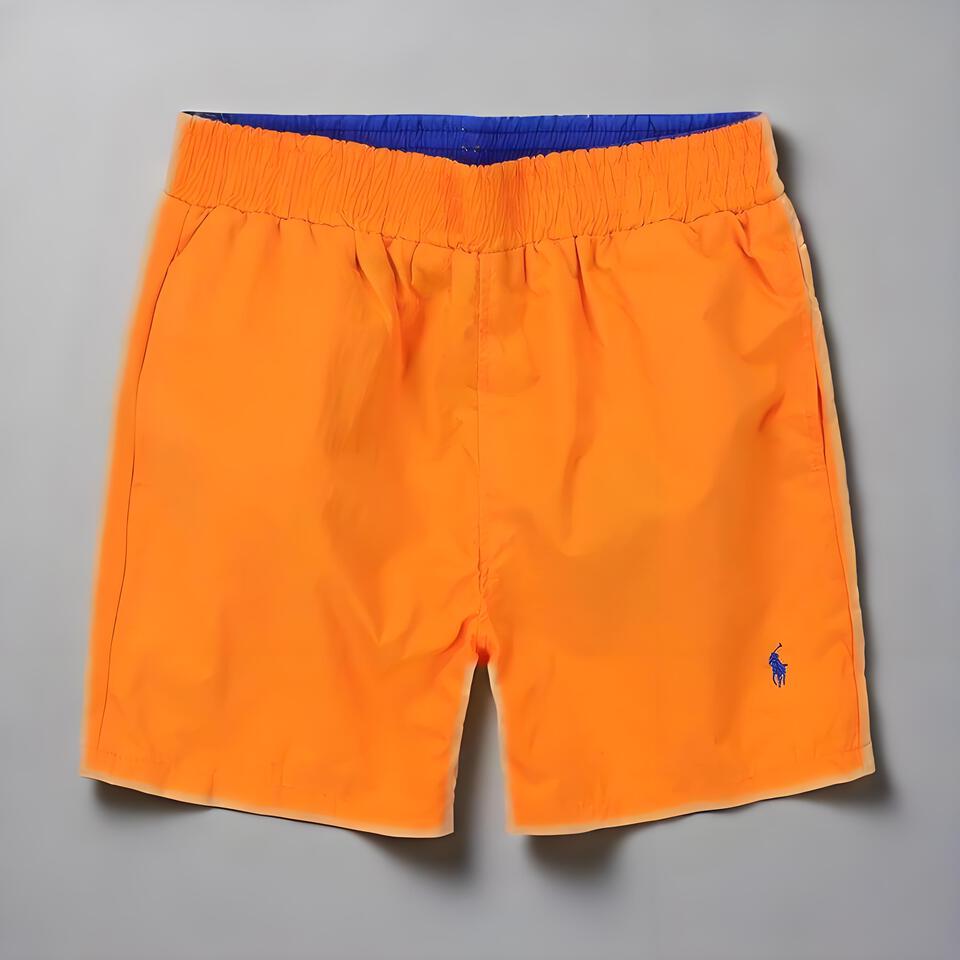Ralph Lauren Classic Men's Orange Shorts | Cotton Casual Shorts for Men