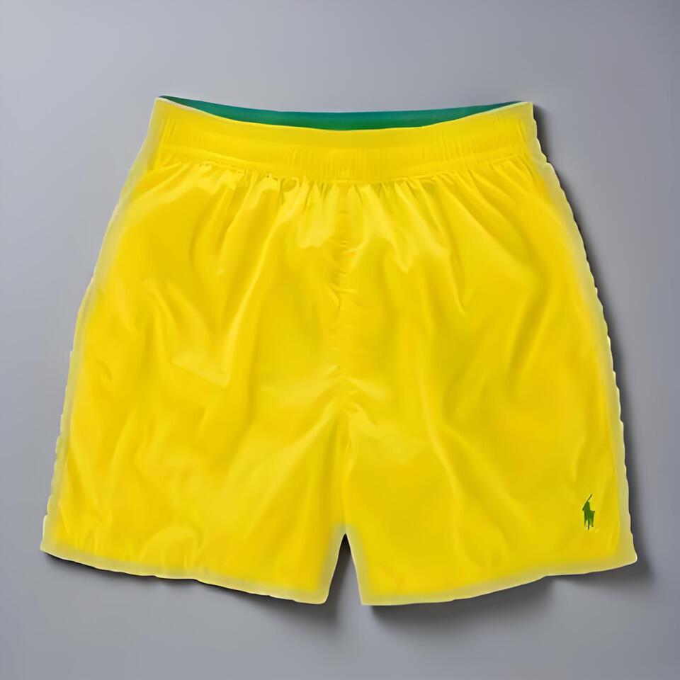 Ralph Lauren Classic Yellow Shorts for Men and Women - Comfort Fit