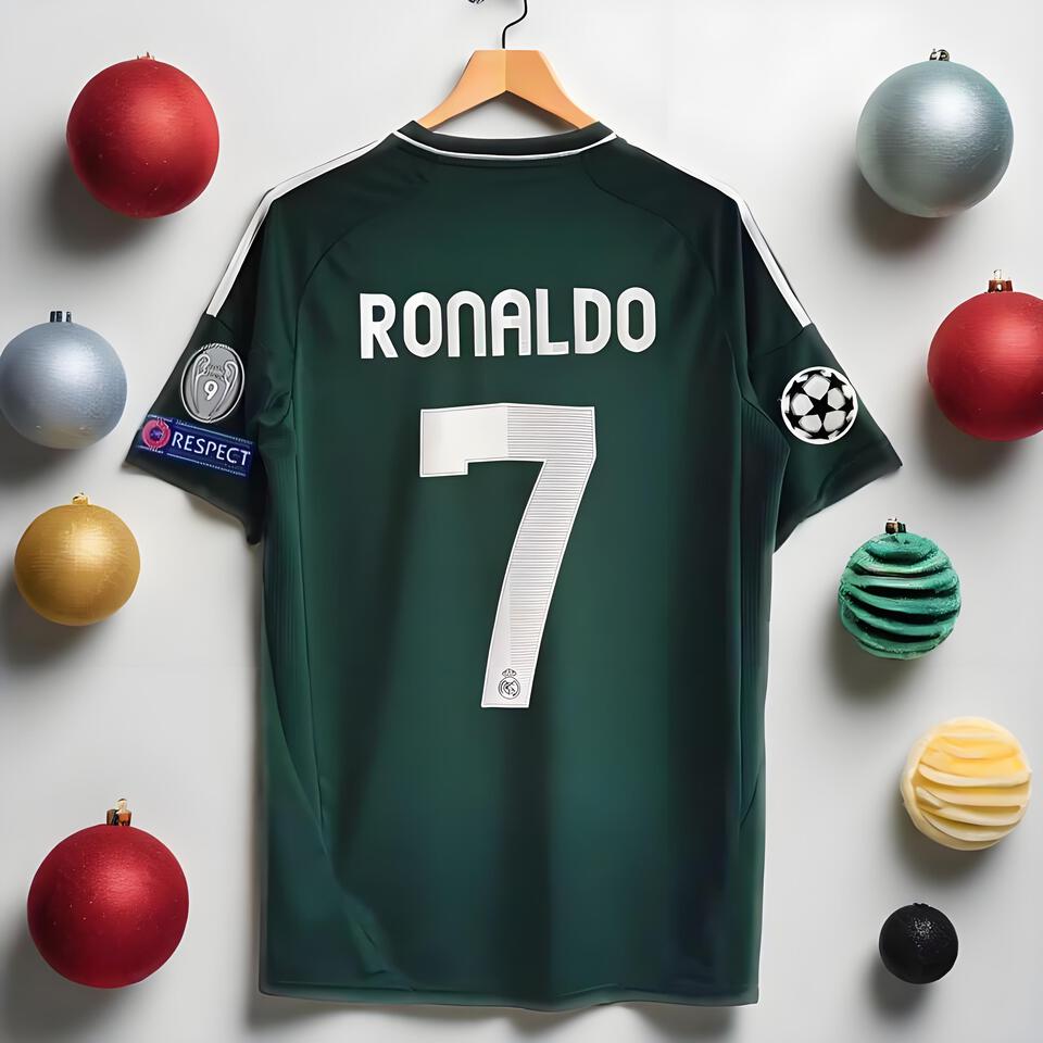 Real Madrid CR7 Green Jersey - Authentic Cristiano Ronaldo Football Shirt