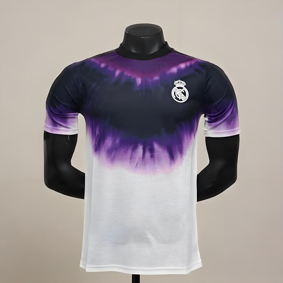 Real Madrid Gradient T-Shirt Men Women Retro Vintage Style Football Jersey Streetwear Tee