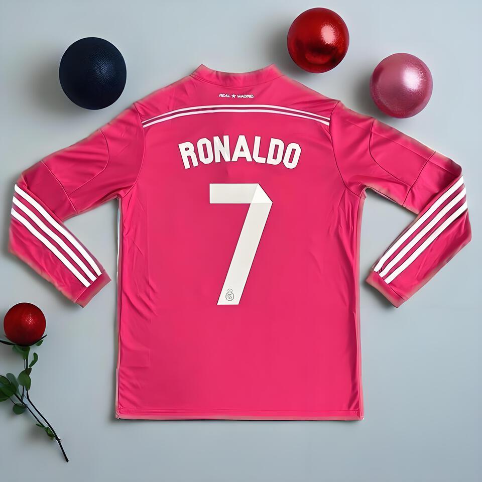 Real Madrid Pink Ronaldo 7 Football Jersey - Official Warner Edition