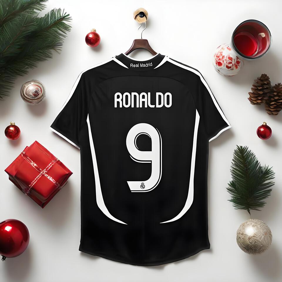 Real Madrid Ronaldo Black Jersey - Official Football Shirt