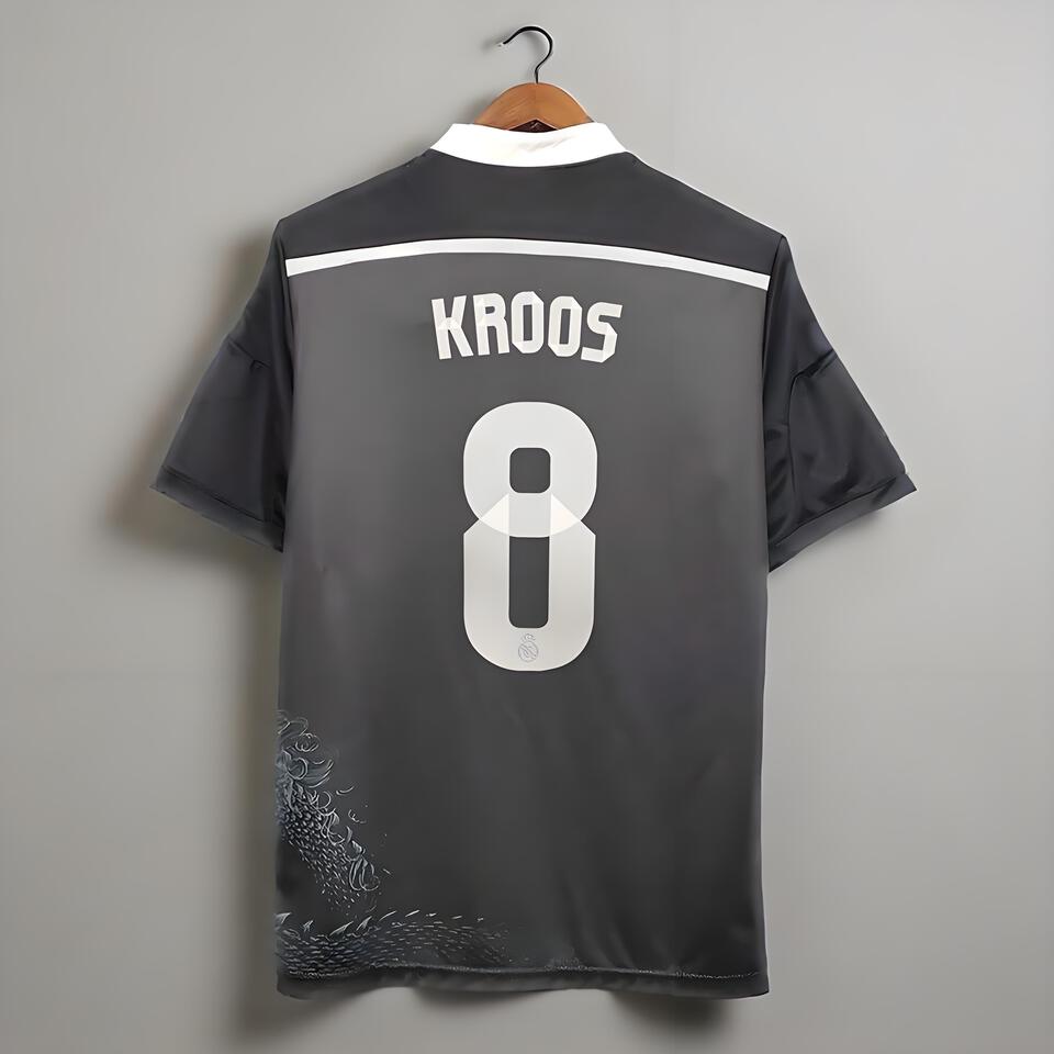 Real Madrid Toni Kroos Black Football Jersey 2024
