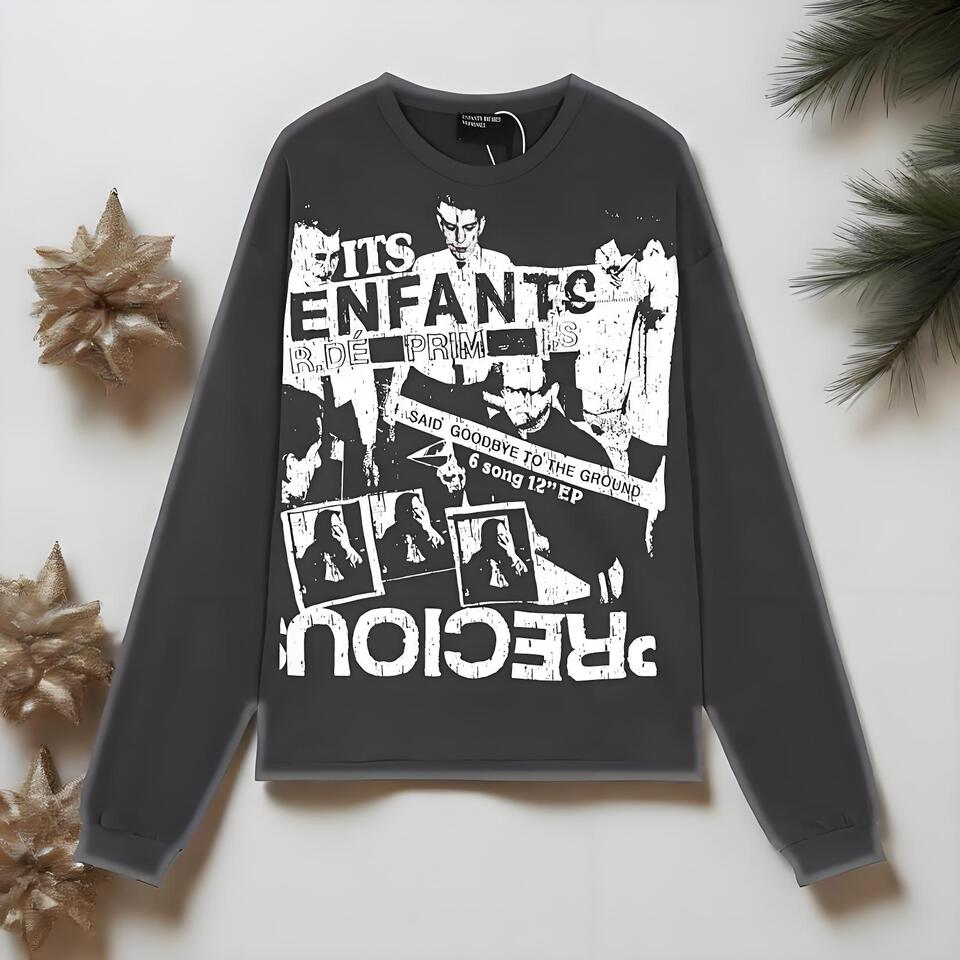 Retro Street Cotton Loose Print Unisex Hoodie