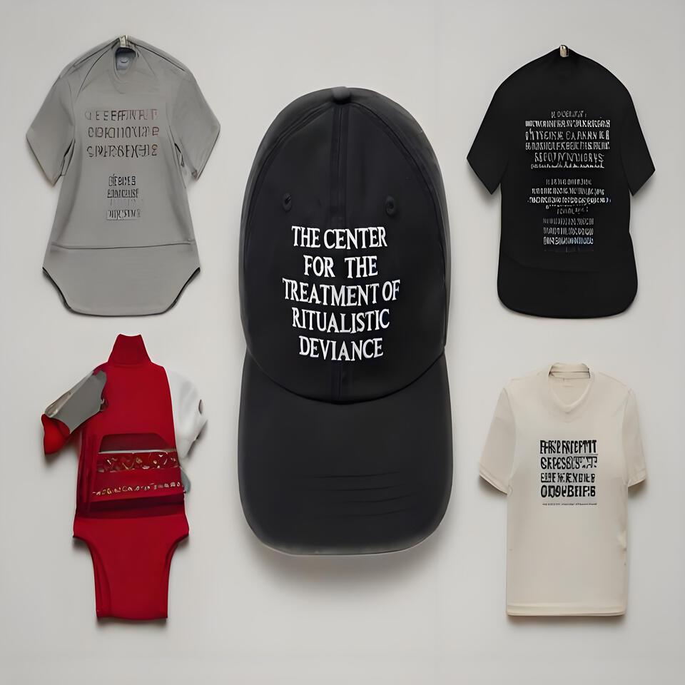 Ritualistic Deviance Embroidered Black Baseball Cap