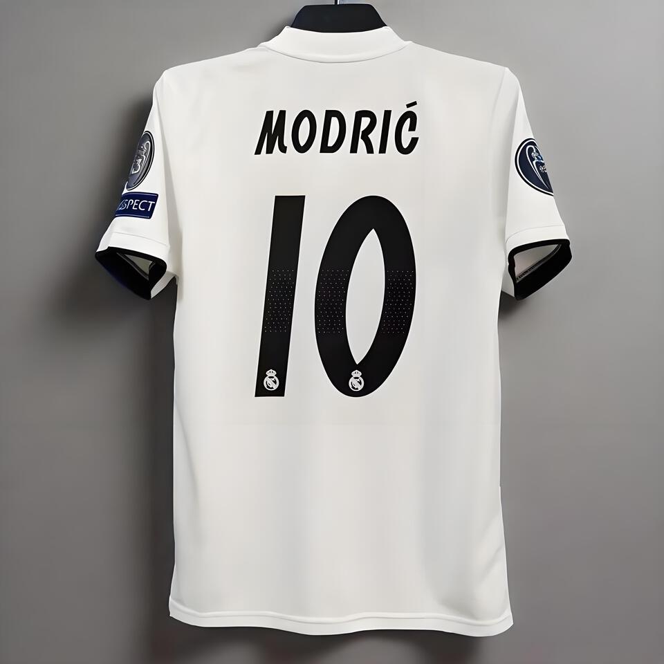 RM Modric 10 Real Madrid Home Jersey 2024 White Soccer Shirt