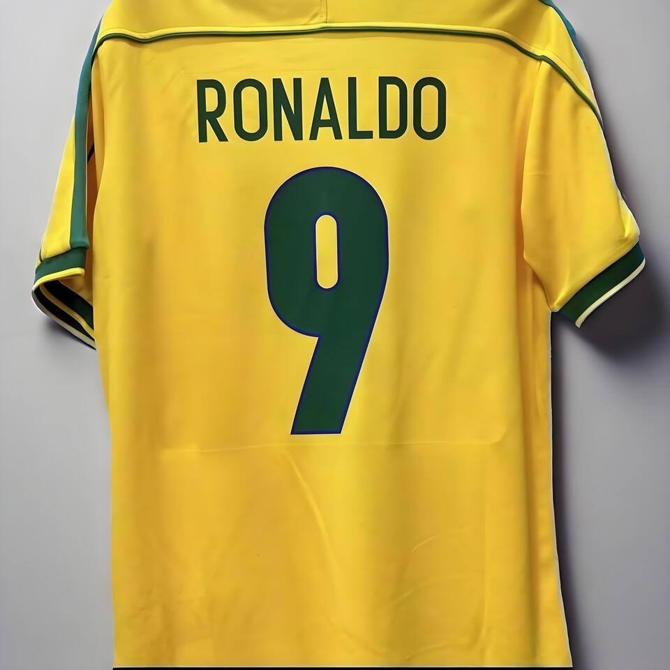 Ronaldo Yellow Green Soccer Jersey