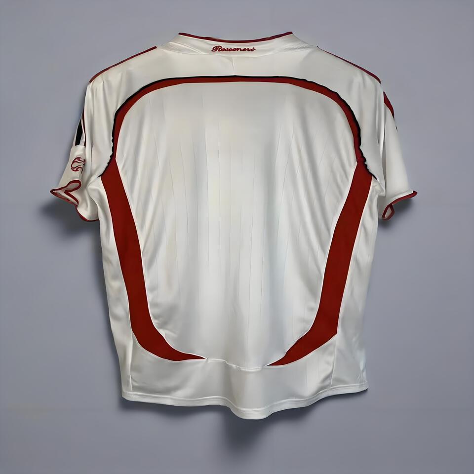 Rossoneri Sports Series White Red Breathable Short Sleeve T-Shirt