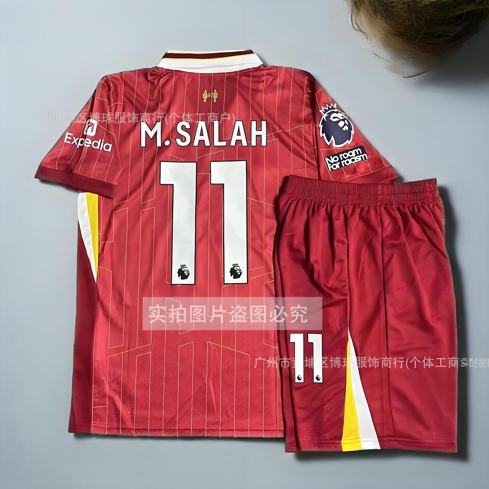 Salah 11 Red Breathable Football Kit - Liverpool Jersey