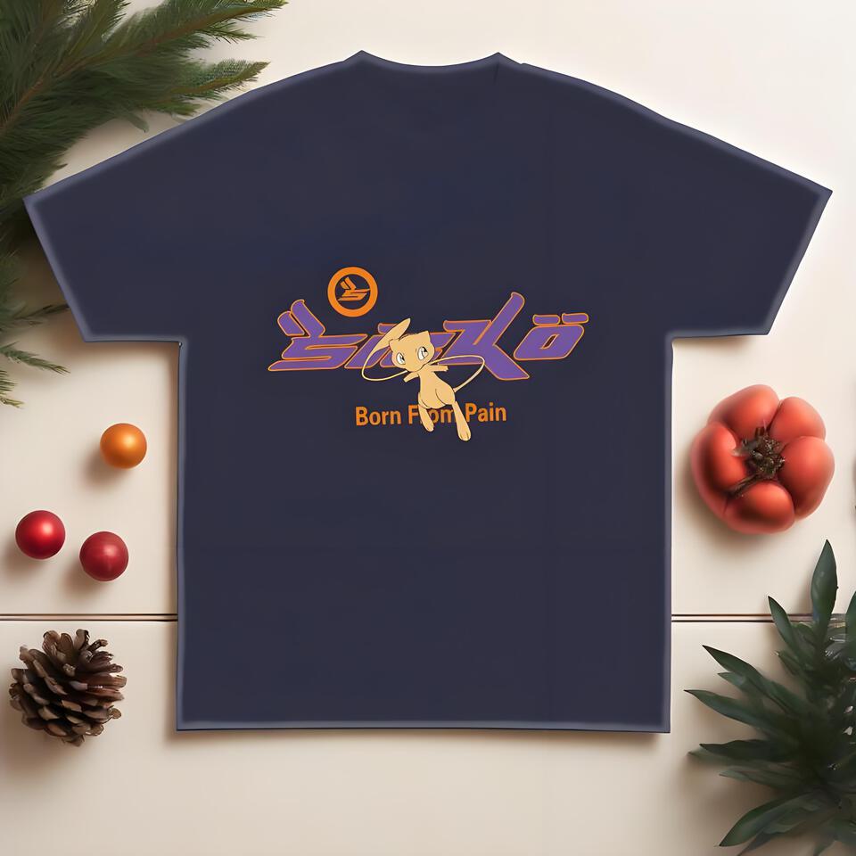 Shinjo Dark Blue Combed Cotton Streetwear Print T-Shirt Unisex